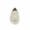 thumbnail image 3 of Moca Platform Slip-On Flats Women's Casual Fabric Striped Braided Rope Design Chic-01, Gold 7.5 F US, 3 of 4