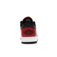 thumbnail image 4 of Jordan Men's 1 Low Reverse Bred Pebbled Swoosh Shoes, from StockX, 4 of 5