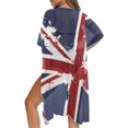 thumbnail image 5 of HELLHERO High Quality Fabrics Bathing Suit Cover Up for Beach Lightweight Loose Artsy Union Jack, 5 of 6