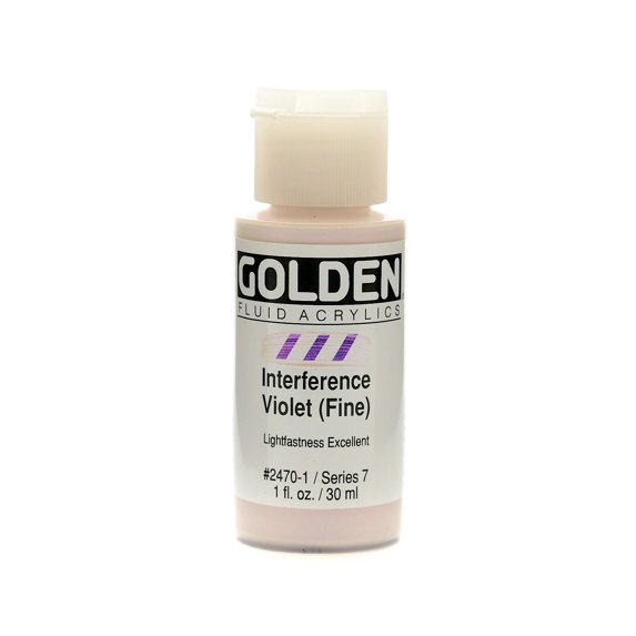 Fluid Acrylics interference violet fine, 1 oz. (pack of 2)