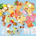 thumbnail image 4 of Valentine's Day Cards for Kids Classroom - 28 PCS Dessert Block Valentines Day Gifts for Kids, Valentine Cards with 7 Designs Block Set, Kids Valentines Cards for School Exchange Gifts, Party Favors, 4 of 4
