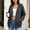 Dark Gray, variant on Women's Oversized Zip Up Hoodie Long Sleeve Drop Shoulder Hooded Sweatshirt with Pockets Casual Spring Top
