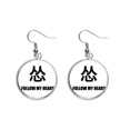 thumbnail image 1 of Joking Follow My Heart Afraid Ear Dangle Silver Drop Earring Jewelry Woman, 1 of 3
