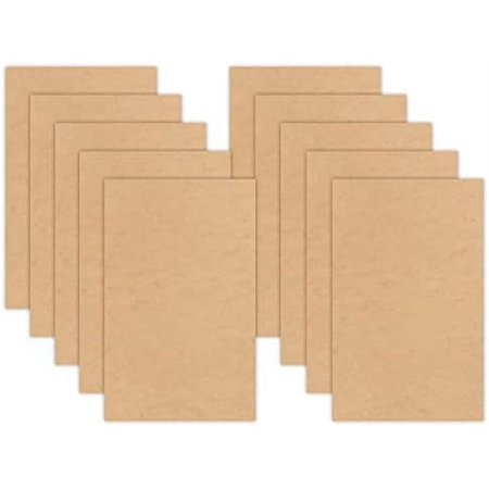 10 Boards Of 18”X 24”, 3Mm 1/8Th Inch MDF (Medium Density Fibreboard), Glowforge Ready, Unfinished | For Laser Engraving, CNC, Wood Burning, Router, Scroll Saw. By