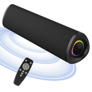 Kivdit Sound Bar for TV,50W Bluetooth 5.3 Soundbar with Subwoofer,Surround Sound System for TV with Light,Optical/ARC/AUX/USB Connection