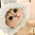 thumbnail image 5 of Soft Warming Bear Hat Cats Headwear, Winter Pet Grooming, 5 of 9