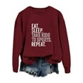 thumbnail image 1 of WEAIXIMIUNG Sweat à Capuche Zippé pour Femmes, Couleur Unie, Imprimé Lettre, Col Rond, Manches Longues, 1 of 3