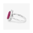 thumbnail image 6 of Natural Ruby Rings for Women 1.52 Ct Yellow Diamond Halo 10K White Gold Pear July Birthstone, 6 of 13