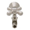 thumbnail image 4 of Westbrass Cross Handle Straight Valve with 5 inch Copper Sweat Extension Tube, Polished Nickel, 4 of 5