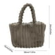 thumbnail image 3 of Bolso de mano de tela suave de gran capacidad y moderno para mujer, elegante bolso de hombro con estilo y asa cómoda para uso diario, bolso de hombro de tela., 3 of 6
