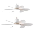 thumbnail image 3 of Modern White Ceiling Fan with Lights and Remote - 42" Dimmable LED, 3-Speed, Noiseless, Reversible Blades for Indoor/Outdoor Bedroom Living Room, 3 of 7