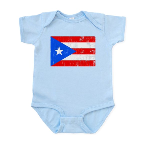 CafePress - Vintage Puerto Rico Infant Bodysuit - Baby Light Bodysuit, Size Newborn - 24 Months