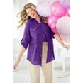thumbnail image 4 of Woman Within Plus Size Cotton Gauze Bigshirt, 4 of 6