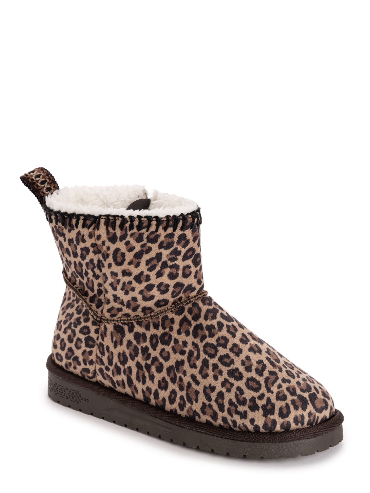 MUK LUKS Women's Truvie Faux Suede Cozy Ankle Bootie (Wide Width Available)