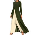 thumbnail image 1 of Monos Puntoco para mujer, vestido informal de manga larga con cuello redondo y retazos, mameluco, traje de oficina para mujer, liquidación Puntoco Puntoco-2146, 1 of 6
