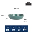 thumbnail image 2 of 10 Strawberry Street Wazee Matte 9""/48Oz Juego De 2 Tazones Para Servir Verde Esmeralda, 2 of 5