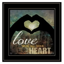 Love with all Your Heart by Marla Rae Print Wall Art Wood Multi-Color