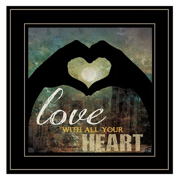 Love with all Your Heart by Marla Rae Print Wall Art Wood Multi-Color