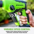 thumbnail image 6 of Greenworks 24V Brushless SDS 1.2J Rotary Hammer with 4Ah USB Battery and 2A (1H) Adaptor Charger, 6 of 6
