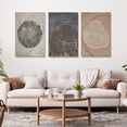 thumbnail image 3 of Beige Tree Ring Prints Set of 3 Nordic Prints Tree Stump Prints Tree Ring Art Abstract Art Print Modern Neutral Abstract Tree Rings Wall Art for Bedroom Living Room Home Office Decor 12"x16", 3 of 6