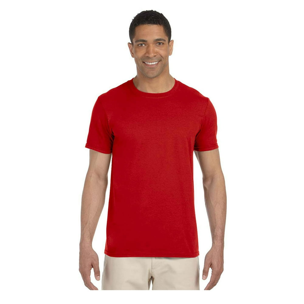 Gildan - Gildan Men's Softstyle Preshrunk Tearaway Label T-Shirt, Style G64000 - Walmart.com ...