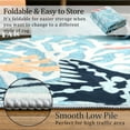 thumbnail image 5 of TWINNIS Area Rugs Floral Boho Rug Floor Carpet for Living Room Bedroom,5'x8',Blue, 5 of 7