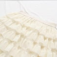thumbnail image 6 of Clearance under 10$ Sevevn Fashion Skirt Womens Ladies Solid Skirts Puff Hem Mesh Long Skirt Gift for Girls Beige Free Size, 6 of 9