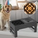 thumbnail image 4 of Comedero para perros con soporte, comedero para beber y comer, comedero para gatitos Alimentador lento negro, 4 of 7