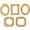 Gold, variant on Small Picture Frames,Mini White Frames, Magnetic Picture Frames for Refrigerator,Vintage Frame Set,Christmas Decor (5Pcs,White)