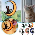 thumbnail image 4 of Luna gato negro accesorios, Liwei acrílico hecho a mano luna gato adornos para sala de estar, dormitorio, jardín, patio Liwei  Luna gato negro accesorios, 4 of 6