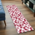 thumbnail image 4 of Red Cherries Runner Rugs 2x6 ft Pink Plaid Abstract Fruit Modern Style Simple Washable Hallway Rugs Non-Slip Floor Mats Absorbent Carpet Bedside Runners for Bedroom Kitchen Bathroom Laundry Room, 4 of 9