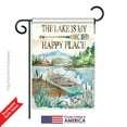 thumbnail image 2 of Breeze Decor BD-OU-G-109070-IP-BO-DS02-US 13 x 18.5 in. Lake is Happy Place Nature - Everyday Outdoor Impressions, Decorative Vertical Garden Flag, 2 of 4
