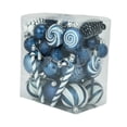 thumbnail image 4 of 40x adornos de bolas de Navidad bolas colgantes de Navidad colgantes telón de fondo adornos navideños bolas de Navidad para ventana de corona de Azul, 4 of 10