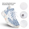 thumbnail image 3 of Blue And White Chinoiserie Bird Flower Walking Shoes for Men Woman Lightweight Tennis Fashion Elastic Sports Shoes Cushion Basketball Shoes, 3 of 7