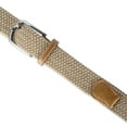thumbnail image 3 of Contemporary Home Living 44.25" Khaki Unique Braided Elastic Woven Belt for Men - Large Size, 3 of 7