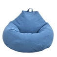 thumbnail image 3 of Funda grande para silla tipo puf, funda para sofá de Color Simple, funda para tumbona perezosa para interiores para adultos y niños sin relleno, 3 of 8