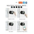 thumbnail image 3 of Door Lock, Fingerprint Lock Smart Tuya Knob Door Lock Support Key Password APP Unlock Rechargeable Battery ,Easy to Install, 3 of 7