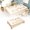 Beige, variant on Waterproof Flannel Back Tablecloth 55x35 Inch - Oil-Proof PU Table Cover for Kitchen Dining, Heavy Duty Wipeable Tablecloth for Indoor Outdoor Party