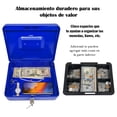 thumbnail image 2 of Caja Fuerte De Seguridad VIMI Para Dinero Con Llaves Charola Removible Azul, 2 of 8
