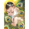 Cuadros Decorativos 5D DIY diamante pintura pluma niño completo taladro Rhinestone mosaico arte imagen Likrtyny embutido en tela