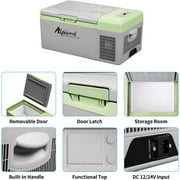 Alpicool Y16T Portable Freezer,12 Volt Car Refrigerator, 16 Quart (15 Liter) Fast Cooling 12V Car Fridge -4℉~68℉, Car Cooler, 12/24V DC and 100-240V AC for Outdoor, Camping, RV, Truck, Boat