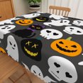 thumbnail image 5 of Duangreer Happy Halloween Rectangle Tablecloth, Cat Ghost Pumpkin Print, Table Cover with Waterproof Wrinkle Resistant for Party Decors, 60 x 84 Inch, 5 of 6
