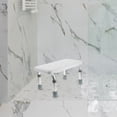 thumbnail image 1 of SKISUNO 1Pcs Metal Shower Stool Non-slip Ergonomic Design for Adults, 1 of 7