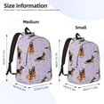thumbnail image 2 of Balery German Shepherd Dog Mochila Clásica Impresa Básica para Viaje, Mochila Escolar Resistente al Agua, Mochila de Lona con Correas Ajustables-Medium, 2 of 5