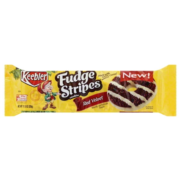 Keebler Fudge Stripes Red Velvet Cookies, 11.5 Oz.