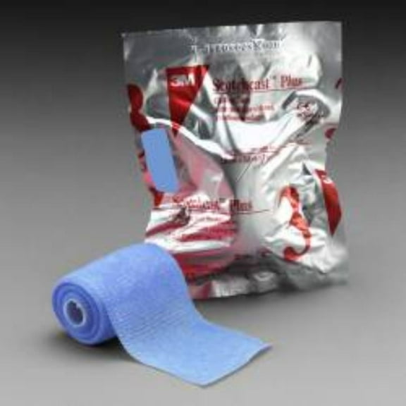 3M Cast Tape Scotchcast Plus 4" X 12 Foot Light Blue #82004L