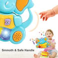 thumbnail image 5 of LIHUIGMC Baby Piano Toys 6 to 12 Months, Baby Musical Light Up Toys 6 Month Old Girls, Baby Elephant Educational Piano Keyboard Toys for 1 Year Old Boys Girls,, 5 of 5