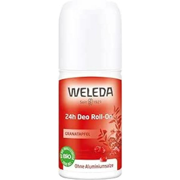 Weleda 24 Hour Roll-On Deodorant, Pomegranate, 1.7 Fluid Ounce