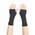 thumbnail image 2 of Unique Bargains 1 Pair Fingerless Gloves Solid Style Knit Gloves Dark Gray, 2 of 5