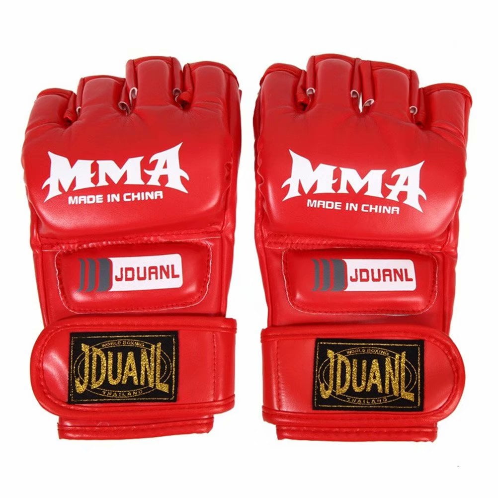 Half Finger Boxing Gloves Grappling MMA Muay Thai UFC Sparring Punch